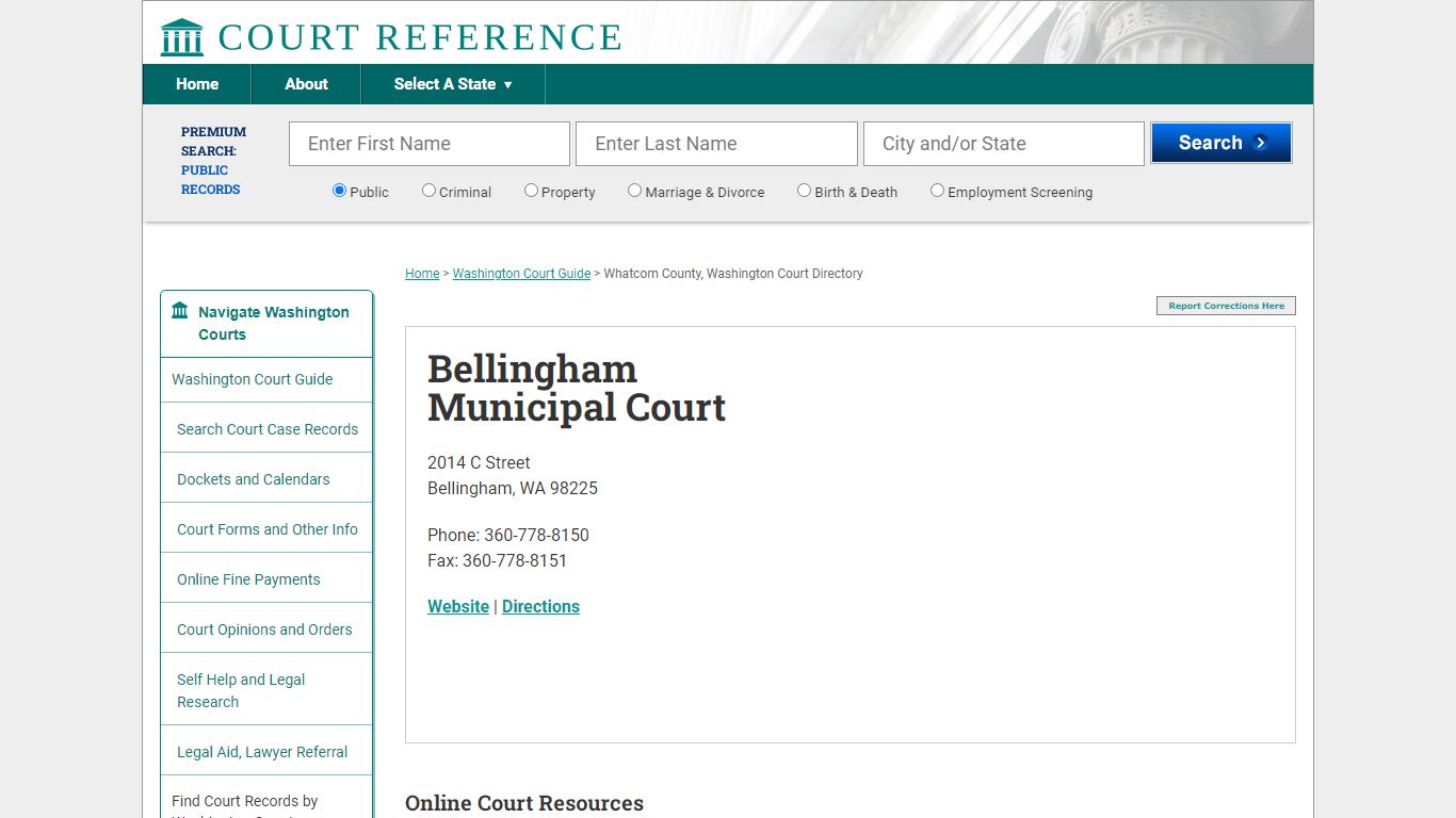 Bellingham Municipal Court - CourtReference.com